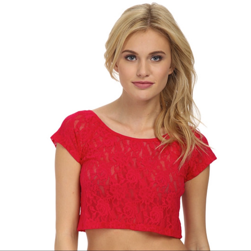 Hanky Panky Women's Signature Lace Crop T-Shirt